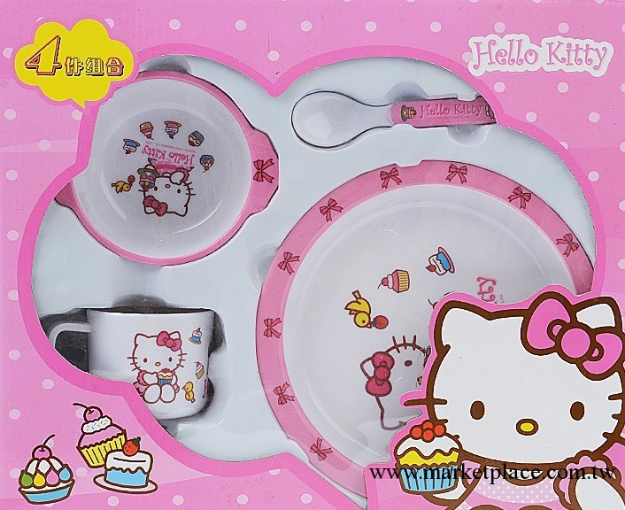 兒童禮物 免費加盟網店代理 兒童餐具HELLO KITTY 7910 禮品精裝批發・進口・工廠・代買・代購