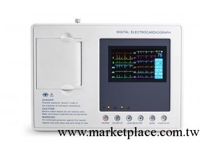 三道心電圖機 三道數字心電圖機 彩色寬屏心電圖ECG-3B心電圖機工廠,批發,進口,代購