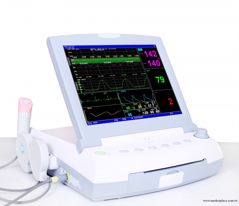 晨昊醫療獨創胎兒/母親監護機自動診斷大屏便攜機工廠,批發,進口,代購