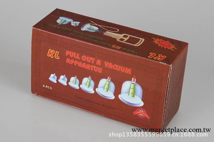 廠傢直銷批發/6罐英文泡沫芯帶磁真空拔罐器工廠,批發,進口,代購