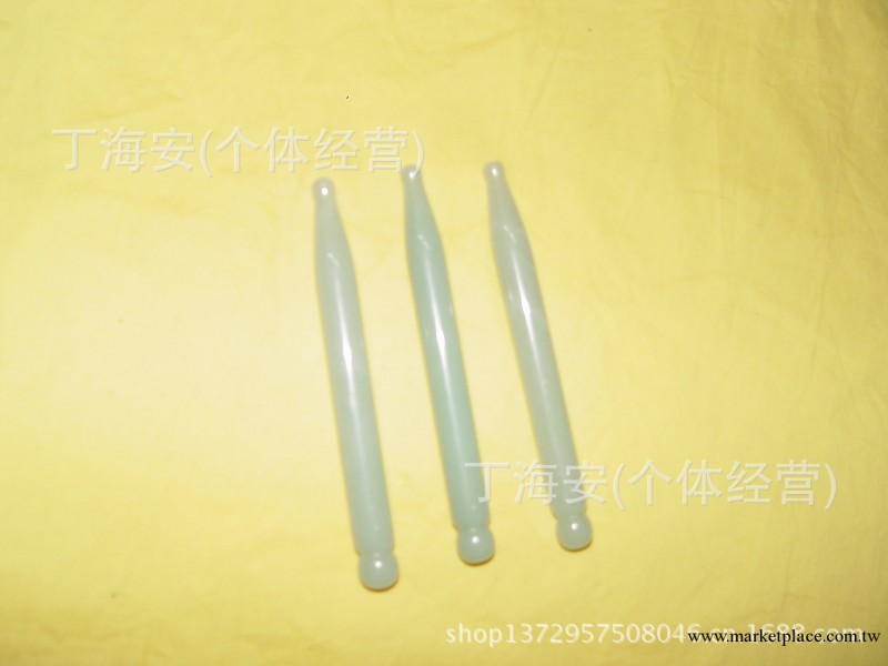 天然東陵玉石點穴筆、撥筋棒  經絡穴位按摩 玉石筆 刮痧板工廠,批發,進口,代購