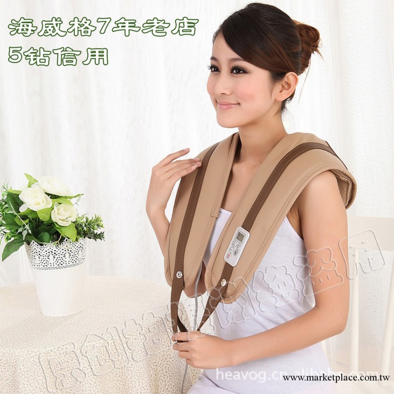 高檔海威格肩頸松按摩披肩 頸椎肩部按摩器材肩背敲擊按摩帶 正品工廠,批發,進口,代購