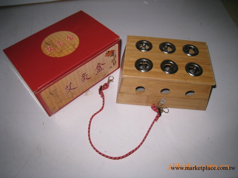 竹制6孔艾灸盒 溫灸盒 艾灸器 溫灸器工廠,批發,進口,代購