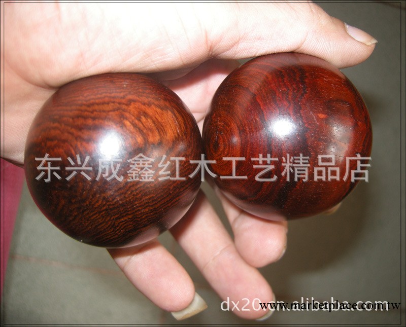 廠傢批發酸枝按摩器 老撾紅酸枝手球 健身球工廠,批發,進口,代購