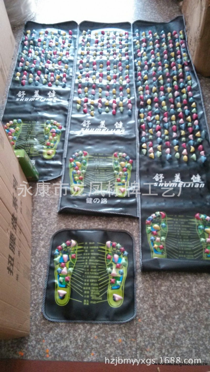 舒美健健康之路1.4M腳底按摩器仿鵝卵石踩石子路足底按摩墊工廠,批發,進口,代購
