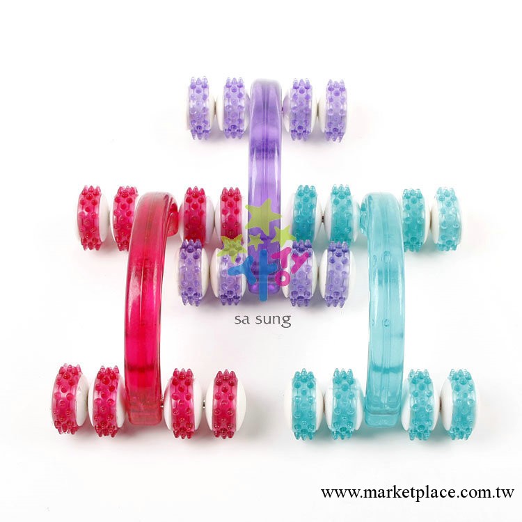 彩彩虹按摩器 彩虹弓型八輪按摩器 手動按摩器批發 小型按摩器工廠,批發,進口,代購