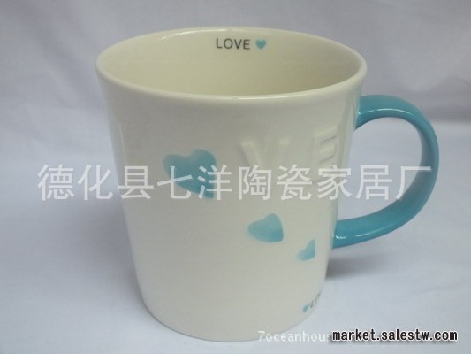 zakka陶瓷杯/外貿原單創意設計 情侶杯-Love 3色工廠,批發,進口,代購