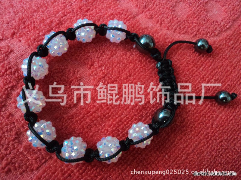 香巴拉手鏈Shamballa Bracelets 歐美流行熱銷時尚手飾，樹脂球工廠,批發,進口,代購