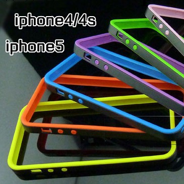 iphone手機殼 蘋果5s保護套 iphone5c雙色邊框 iphone4/4s手機套工廠,批發,進口,代購