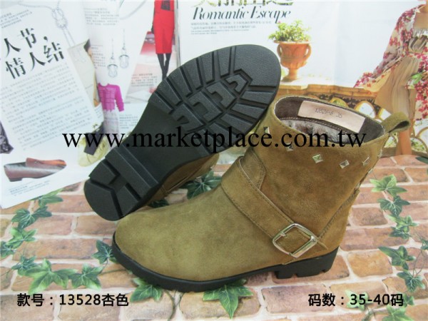 低價批發 2013廣州新款 時尚爆款 女式絨面休閒短靴 高幫毛裡棉靴工廠,批發,進口,代購