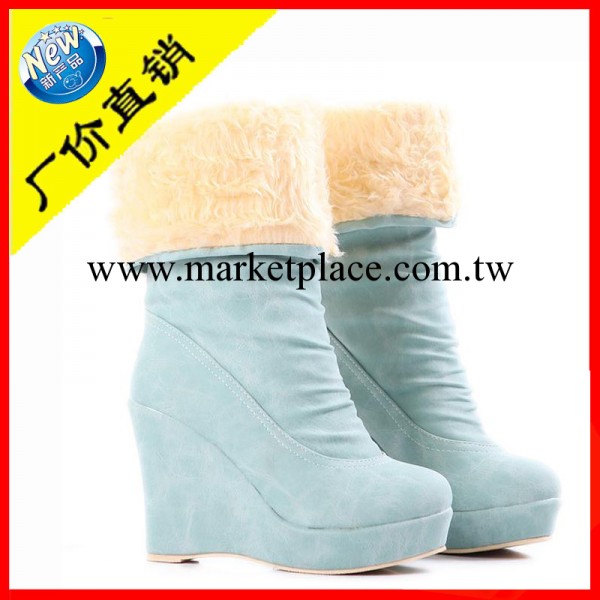 廠傢直銷 2012冬季保暖內加毛棉靴 坡跟女式兩穿法中筒靴子代發貨工廠,批發,進口,代購