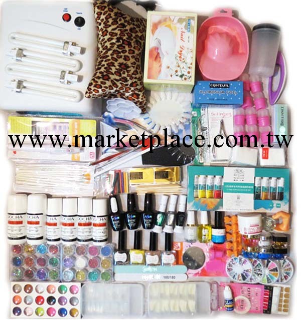 全套美甲工具套裝包郵/ 226件光療甲套裝送教程/美甲工具套裝批發工廠,批發,進口,代購