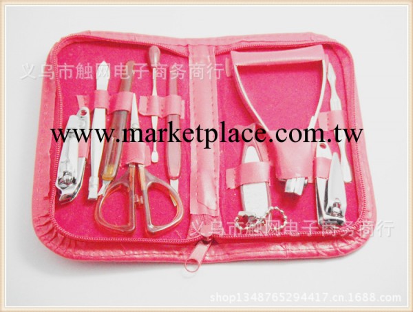 精裝版 美容化妝工具 不銹鋼美甲/修甲十件套 美甲套裝工廠,批發,進口,代購