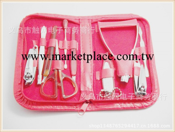 精裝版 美容化妝工具 不銹鋼美甲/修甲十件套 美甲套裝工廠,批發,進口,代購