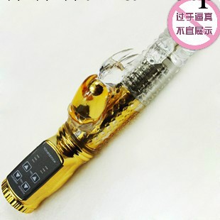 女用G點自慰器具搖擺震動伸縮轉珠棒 情趣用品仿真陽具鍍金振動棒工廠,批發,進口,代購