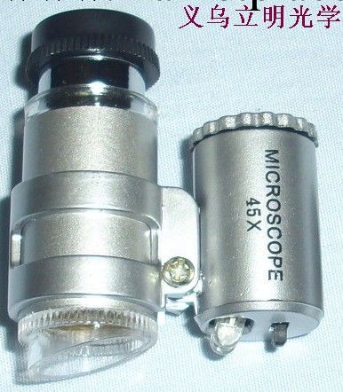 45X倍帶LED燈 MG10081-4帶燈 放大鏡 迷你顯微鏡工廠,批發,進口,代購