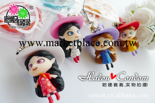 情趣掛件 精品店格子鋪貨源 小巫女掛件裝飾安全套 禮品避孕套工廠,批發,進口,代購