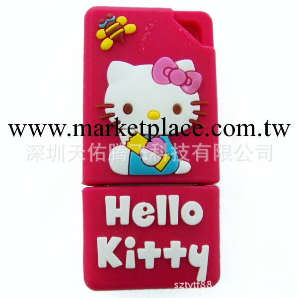 廠傢直供 卡通隨身碟 hello kitty軟膠u盤 定制禮品u盤 廣告禮品工廠,批發,進口,代購