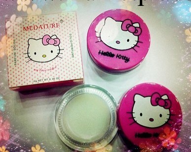 hello kitty 化妝品批發喵喵香膏 持久芳香香體膏工廠,批發,進口,代購