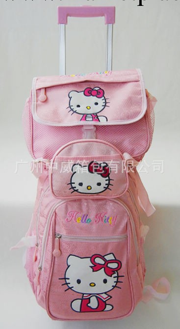 特價包郵兩件套中學生拉桿書包 hello kitty 小學生拉桿書包工廠,批發,進口,代購