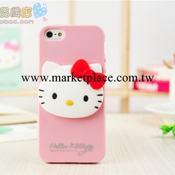 hello kitty iphone5S 手機殼4S手機套 TPU繞線耳機殼 手機保護套工廠,批發,進口,代購