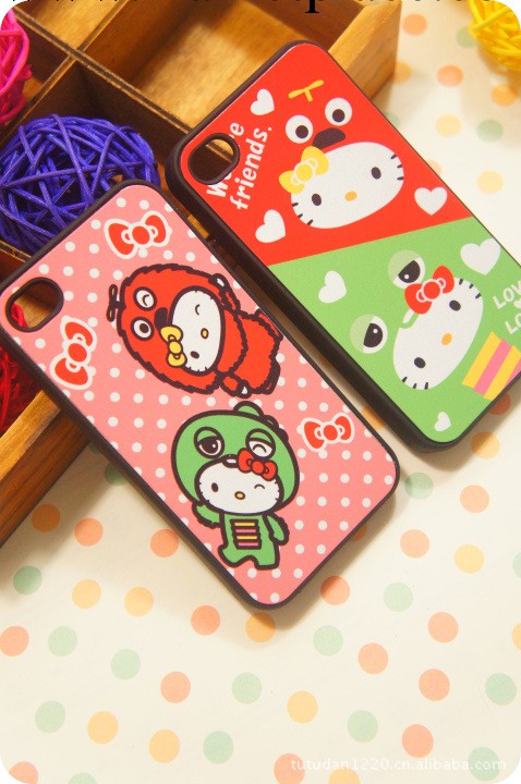 大眼帽HELLO KITTY卡通IPHONE5手機殼 卡通IPHONE手機殼批發・進口・工廠・代買・代購