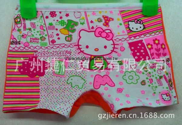 外貿hellokitty，卡通兒童內褲批發，女童印花平角內褲廠價直銷工廠,批發,進口,代購