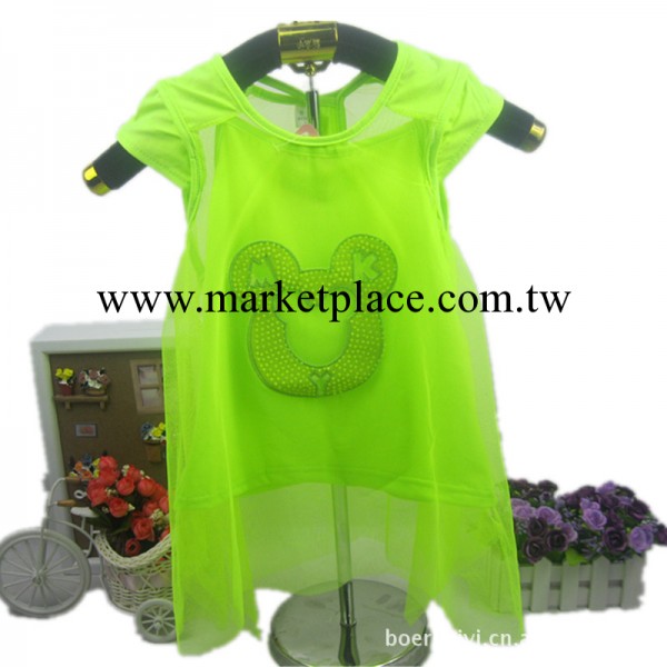 2013夏季韓版新款兒童米奇蝙蝠紗衫+Y字背心兩件套女童廠傢直銷批發・進口・工廠・代買・代購
