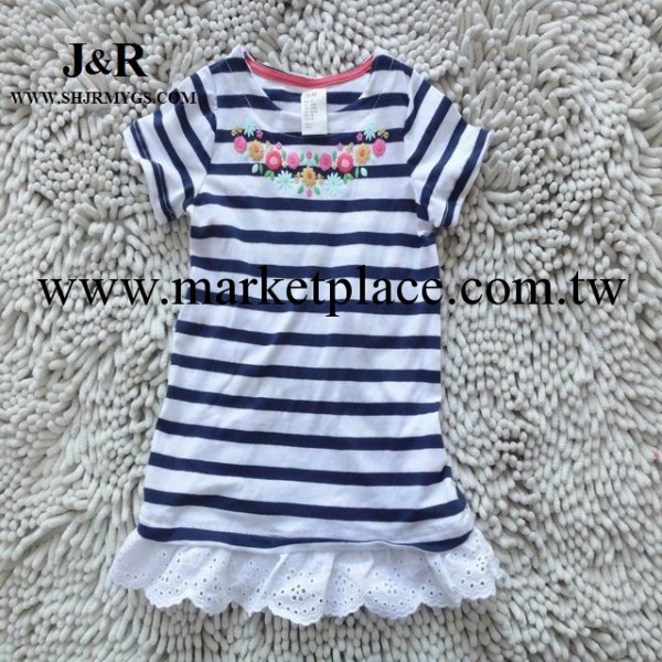 J&R13新款歐美品牌嬰小童hm條紋短袖T恤外貿原單童裝批發工廠,批發,進口,代購
