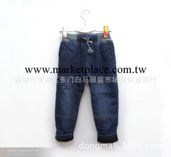 外貿原單童裝 2013冬款加厚加絨男童牛仔褲褲 Z傢大品牌洗水款工廠,批發,進口,代購