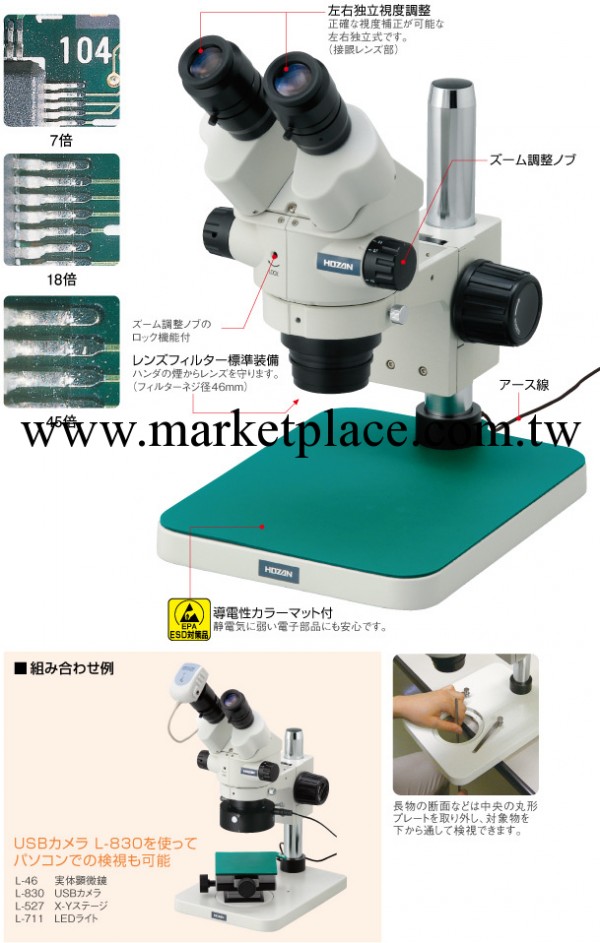 日本寶山（HOZAN）體視顯微鏡L-46；日本原裝正品，特價供應工廠,批發,進口,代購