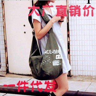 【廠傢直銷】女包 新款韓版小熊宣言帆佈包學生包單肩斜挎拉風包工廠,批發,進口,代購