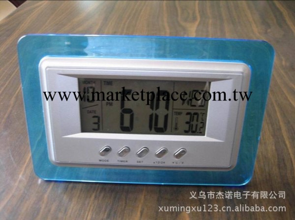 JS-8137 聲控萬年歷鐘  七彩萬年歷  聲控萬年歷鐘工廠,批發,進口,代購