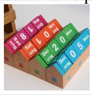zakka木屋造型臺歷 萬年歷 辦公傢居飾品 擺件4款12033工廠,批發,進口,代購