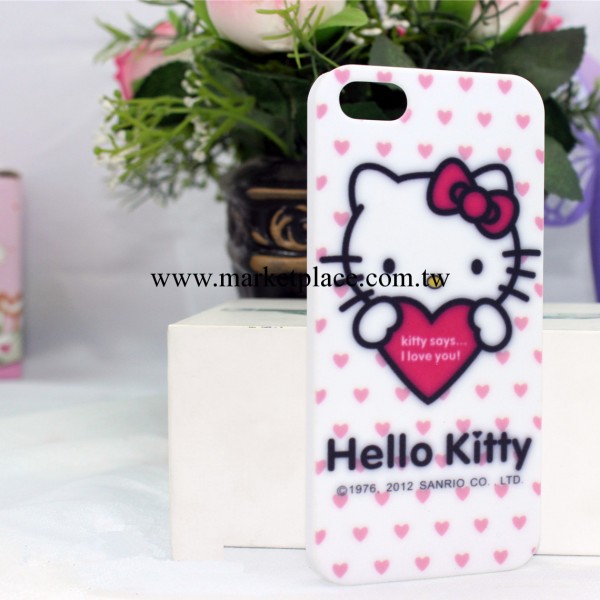 Hello kitty蘋果5手機保護殼 iPhone5S手機保護外殼 卡通手機硬殼工廠,批發,進口,代購