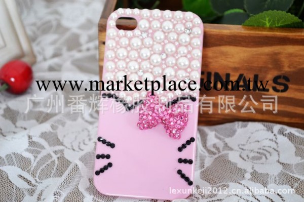 hello kitty  可愛鑲鉆手機殼 iphone5鉆殼 iphone4s貼鉆手機殼工廠,批發,進口,代購