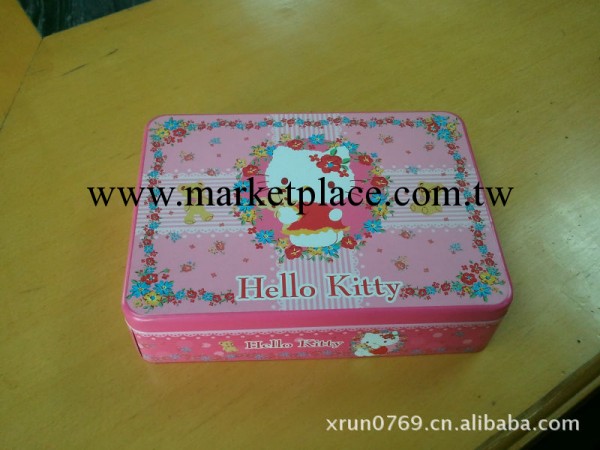 供應馬口鐵hello kitty方形食品包裝盒工廠,批發,進口,代購