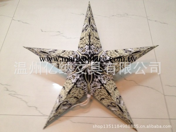 廠傢直銷產品 鐳射3D紙制聖誕裝飾五角星  YNDL22工廠,批發,進口,代購