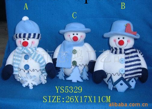 供應聖誕禮品飾品 聖誕禮物 站姿藍色聖誕雪人工廠,批發,進口,代購