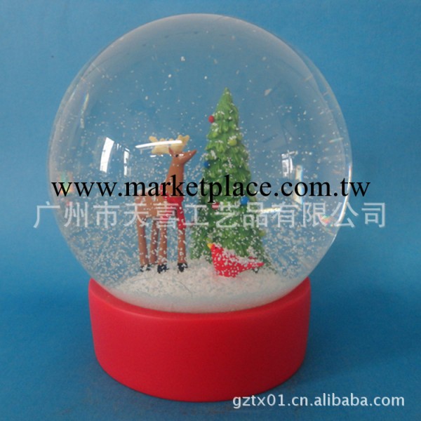 自動飄雪聖誕水球 音樂鈴水球 內旋轉水球 聖誕禮品。工廠,批發,進口,代購
