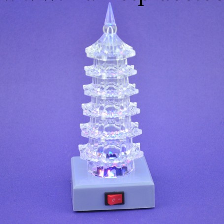 七彩燈塔帶底座工藝禮品 熱賣學七彩光禮品 聖誕節日禮物促銷批發工廠,批發,進口,代購