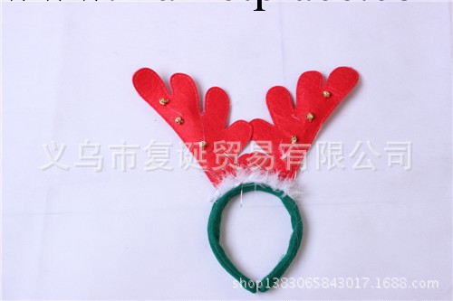批發 聖誕節禮品 聖誕裝飾品聖誕頭扣帶鈴鐺 兒童成人 鹿角頭箍工廠,批發,進口,代購