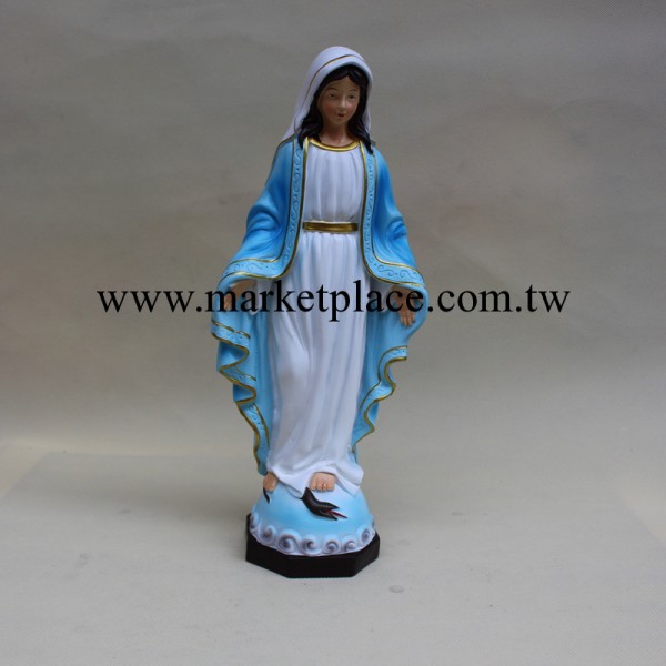 庫存工藝 禮品傢居 義烏工藝 聖誕系列 樹脂天藍色聖母擺件YM6260批發・進口・工廠・代買・代購