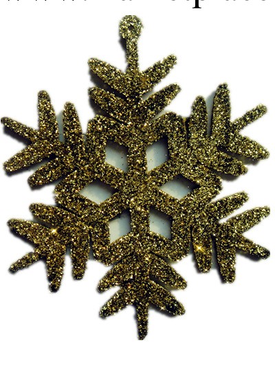 聖誕雪花片 12cm  閃粉掛件  註塑工藝品工廠,批發,進口,代購