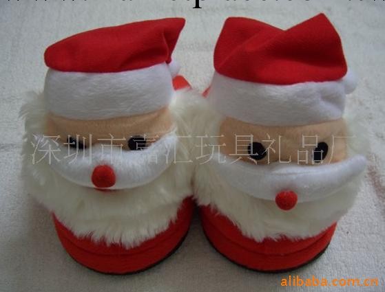 供應聖誕節系列產品聖誕老人毛絨拖鞋批發・進口・工廠・代買・代購