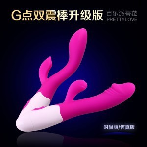 百樂 矽膠G點雙震棒升級版 陰蒂刺激女用av棒 成人情趣用品工廠,批發,進口,代購