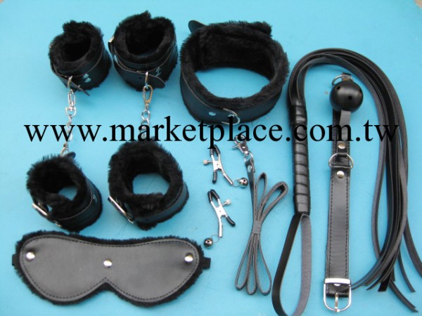 1120黑色毛絨七件套加厚款，情趣用品，另類玩具工廠,批發,進口,代購