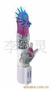 批發供應性保健品女用自慰器防真陽具推拉式透明鋼珠轉珠棒工廠,批發,進口,代購