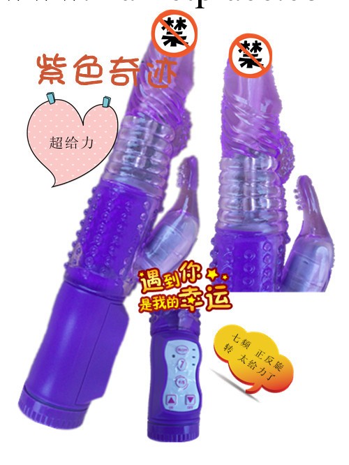 性保健品女用自慰器具 震動轉珠棒紫色奇跡 成人情趣用品批發工廠,批發,進口,代購