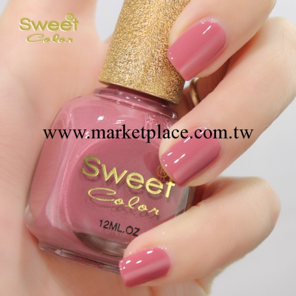 Sweet Color環保指甲油 漆光實色系列 藕粉色 12ML工廠,批發,進口,代購